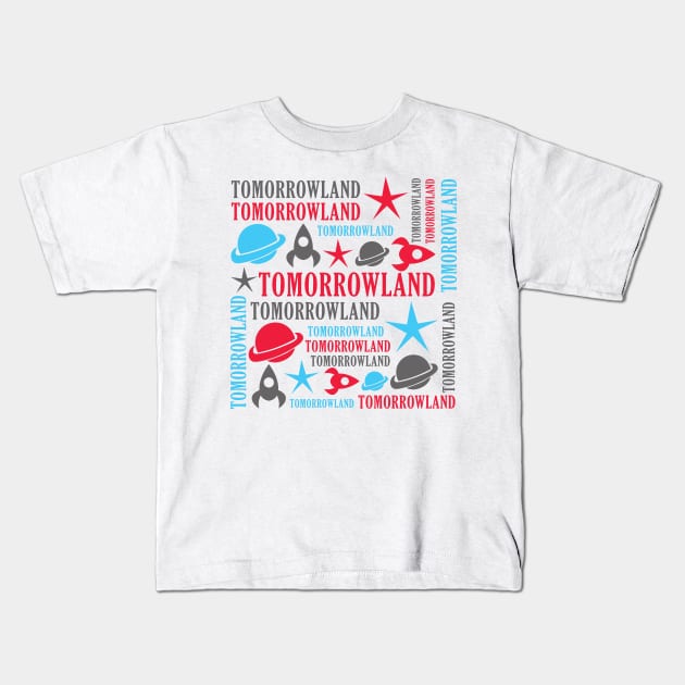 Tomorrowland Block Kids T-Shirt by Geek Tees